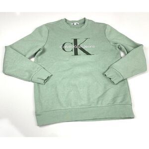 CK Calvin Klein Jeans Sweatshirt Adult Size Small Green Casual B0019